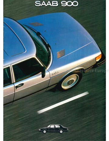 1981 SAAB 900 BROCHURE ENGELS, Nieuw