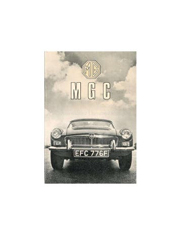 1969 MG MGC INSTRUCTIEBOEKJE ENGELS, Ophalen of Verzenden