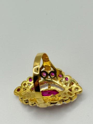 Sans prix de réserve - Bague de cocktail - 9 carats Or