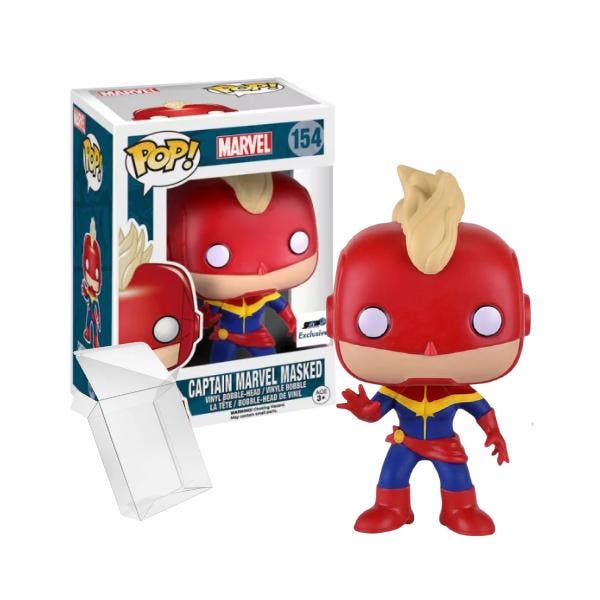 Funko Pop! Marvel - Captain Marvel masked #154 GTS, Verzamelen, Poppetjes en Figuurtjes, Nieuw, Verzenden