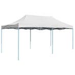 vidaXL Partytent inklapbaar 3x6 m staal wit, Verzenden