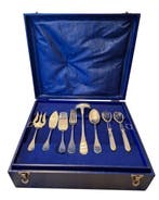 Calderoni - Bestekset voor 12 personen (128) - .800 zilver, Antiek en Kunst