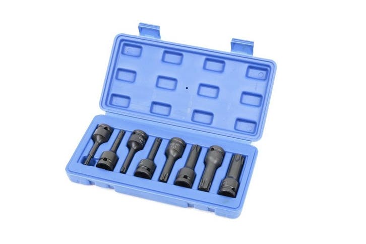 TM 8 Delige Lange Torx Krachtdoppenset met 1/2 Opname, Auto diversen, Autogereedschap, Verzenden