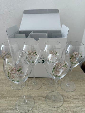Champagne Perrier Jouët - Wijnglas (6) - Glas - LEHMANN X PJ