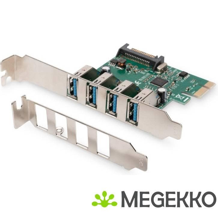 Digitus DS-30221-1 4-port USB 3.0 PCI Express Add-on kaart, Informatique & Logiciels, Clés USB, Envoi