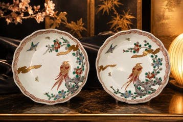 Set kommen (2) - Porselein - Prachtig paar bijpassende, Antiek en Kunst