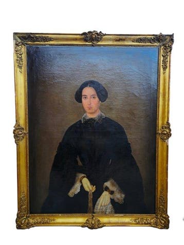 Spaanse school (XIX) - Retrato de Dama