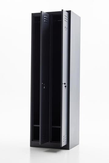 Metalen Lockerkasten met kledingroede 60x50x195 - Antraciet, Ophalen