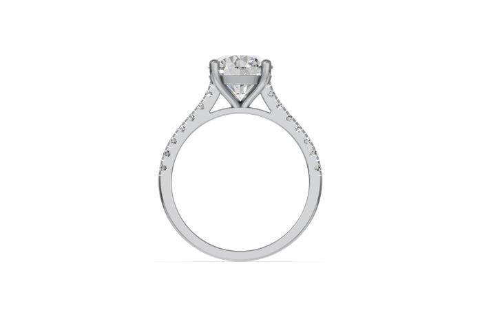 Ring - 14 karaat Witgoud - 2.29ct. tw. Diamant (Lab-grown) -, Bijoux, Sacs & Beauté, Bagues