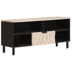 vidaXL TV Kast Witte Was Afwerking 100 x 33 x 46 cm Massief, Verzenden, Nieuw