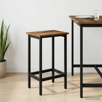 vidaXL Barkruk Oud hout 40 x 32 x 74 cm Bewerkt hout, Verzenden