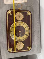 wandklok - Jaz Mid-century modern Hout, Messing, Glas -, Antiek en Kunst