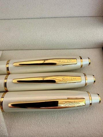 Scrikss - Noble35 Perlmutt-Weiß, Weißgold & 23k Gelbgold -, Nieuw