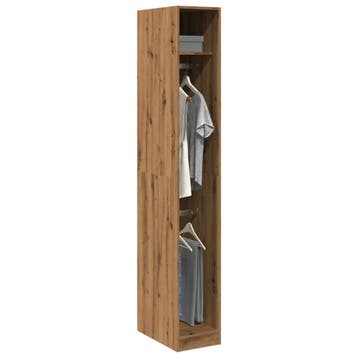 vidaXL Kledingkast 30x50x200 cm bewerkt hout artisanaal, Huis en Inrichting, Verzenden, Nieuw