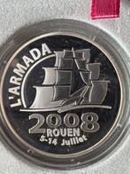France. 1,50 Euro 2008 L‘ Armada Rouen 22,2g (.900) mit CoA