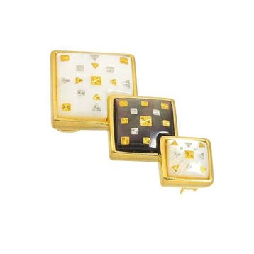 Mikimoto - Broche - 18 karaat Geel goud