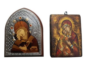 Icoon - Moeder Gods - gewaardeerd - Onze-Lieve-Vrouw van, Antiek en Kunst