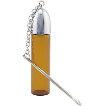 Spoon on Vial Brown Glass     Extra Large, Verzamelen, Verzenden, Nieuw