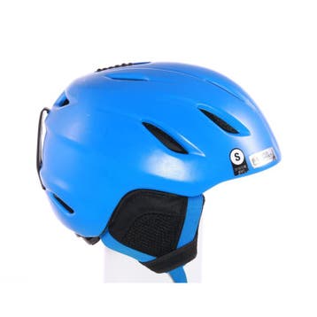 52 53 54 55 skihelm/snowboardhelm GIRO NINE blue, AIR ventil, Verzenden, Gebruikt