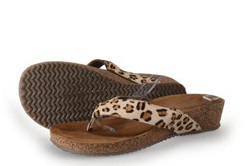 Lazamani Slippers in maat 40 Panter, Kleding | Dames, Schoenen, Slippers, Overige kleuren, Verzenden, Lazamani