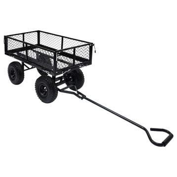 vidaXL Tuinwagen 250 kg zwart, Verzenden, Nieuw
