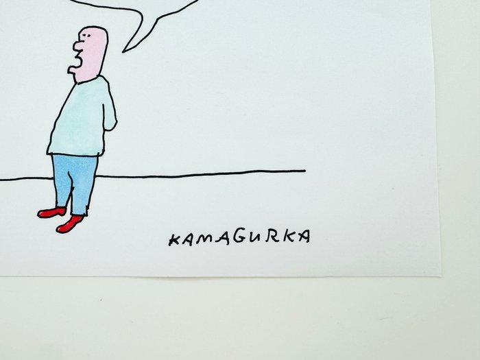 Kamagurka - Not too much text ...., Antiquités & Art, Art | Objets design