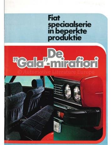 1974 FIAT 1600 BROCHURE NEDERLANDS, Ophalen of Verzenden, Nieuw