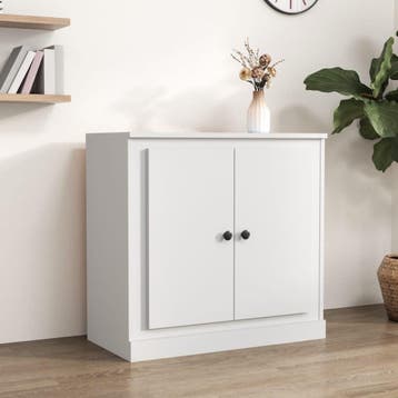 vidaXL Dressoir 70x35,5x67,5 cm bewerkt hout wit, Verzenden