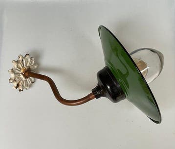 Lamp ornament - Glas, Koper - zwanenhals uitvoering