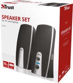 Speakerset met 3,5MM Audio Jack - ZwartTrust Mila 2.0 -, Verzenden, Nieuw