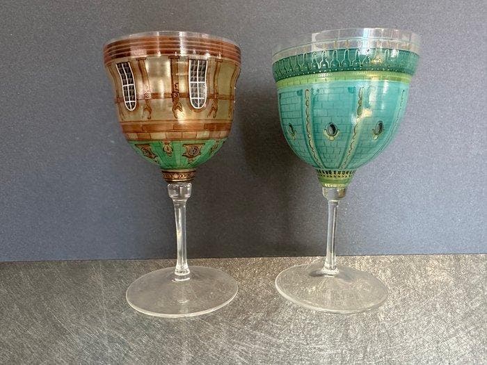 A Pair of Collectible Glasses by J. & L. Lobmeyr. From the, Antiek en Kunst, Antiek | Glaswerk en Kristal