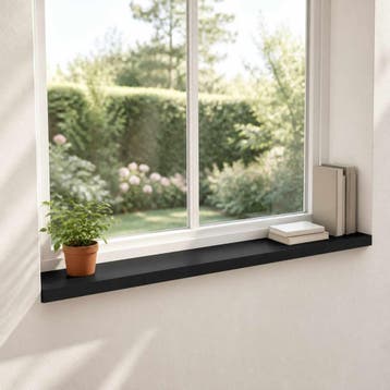 vidaXL Raamprofielen 2 st Zwart 120 x 20 x 2 cm Massief, Verzenden