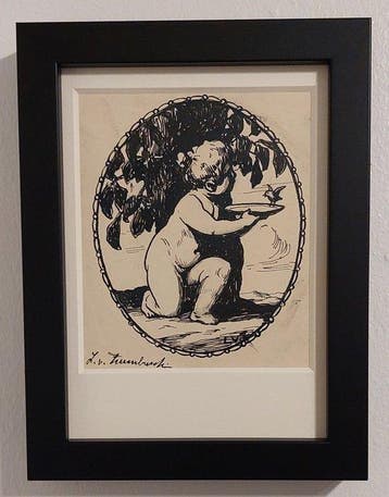 Ludwig von Zumbusch (1861-1927) - Der kleine Vogel, Antiek en Kunst