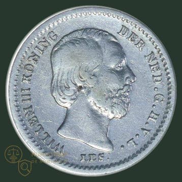 Nederland. Willem III. 5 Cent 1853. ZELDZAAM