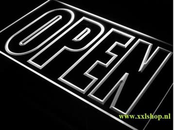 OPEN neon bord lamp LED verlichting reclame lichtbak #13 *WI, Verzenden, Nieuw
