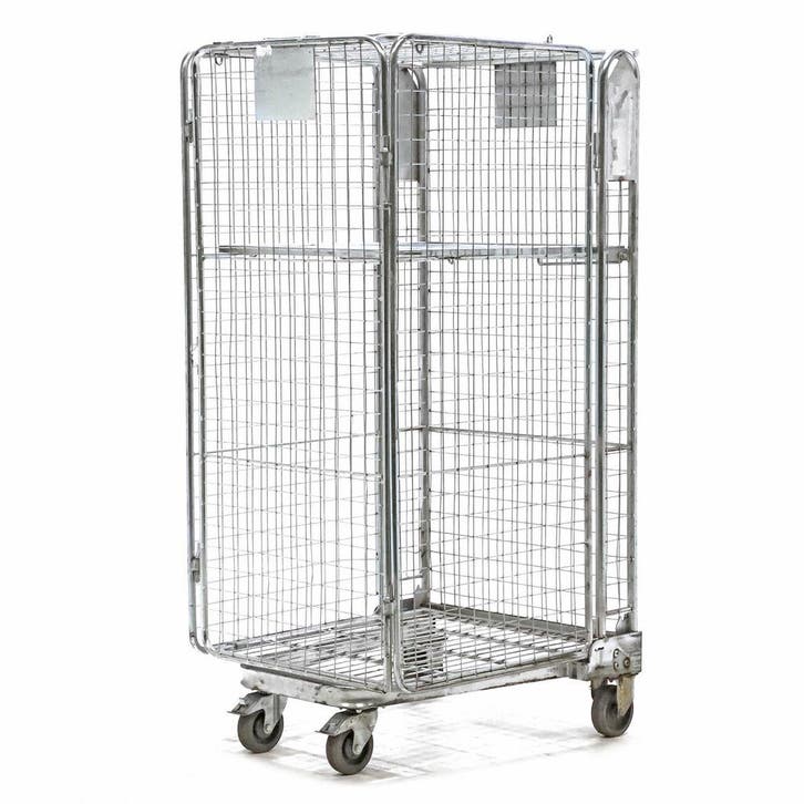 Gebruikte Anti-diefstal rolcontainer a-frame nestbaar, Doe-het-zelf en Bouw, Transportwagens, Gebruikt, Ophalen of Verzenden
