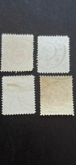 Nederland 1893/1896 - Prinses Wilhelmina - Nvph 45-48, Gestempeld