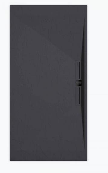 Sanifun douchebak Stone Side Anthraciet Slate 1200 x 900 P, Ophalen of Verzenden, Nieuw, Douche
