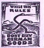 1941 U.S. 5c Tarief postzegel: koop geen Duitse goederen..., Verzenden