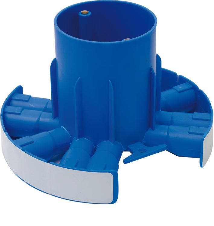 Boîte De Jonction Ronde Pour Plafond 100mm Avec 10x16/19mm, Doe-het-zelf en Bouw, Elektriciteit en Kabels, Verzenden