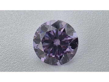 Veiling - Moissanite briljant 1 crt Light Royal Purple ( GRA, Handtassen en Accessoires, Nieuw