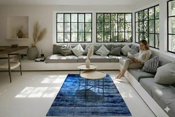 Gabbeh bleu de luxe - Tapis - 150 cm - 90 cm - non utilisé, Nieuw