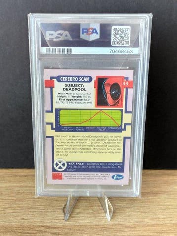 Impel Marvel - Deadpool Graded card - PSA, Collections