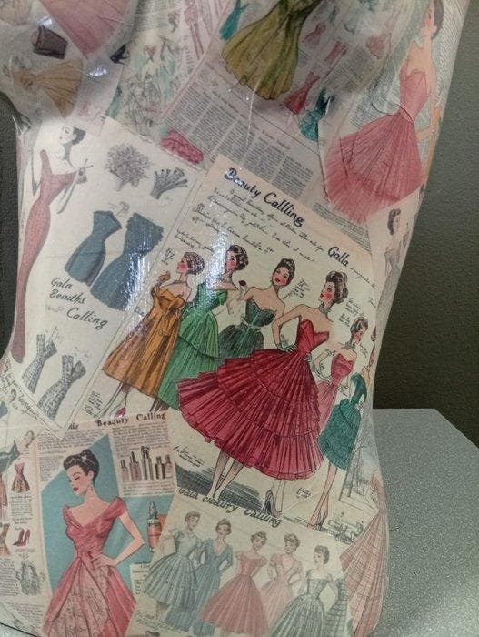 ESQ - Mannequin - Mannequin vintage fashion 4 - Hars, Antiek en Kunst, Kunst | Designobjecten