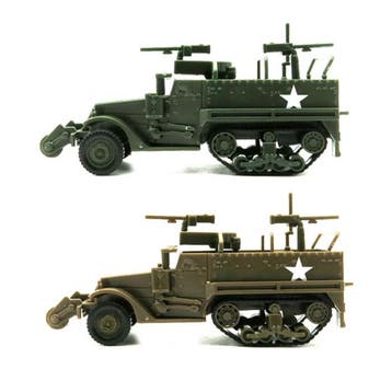 1:72 M3A1 Half-Track Jeep Bouwkit - Amerikaanse Leger Wagen, Verzenden
