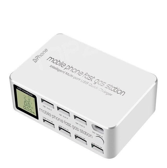 DrPhone WL7 100W 8-Poort Multi Poort USB Station -  Snel, Télécoms, Téléphonie mobile | Chargeurs pour téléphone, Envoi