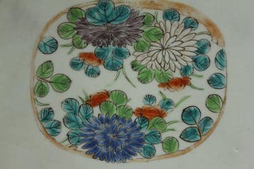 arita - Bord - Porselein - Kintsugi Ko-Imari bord