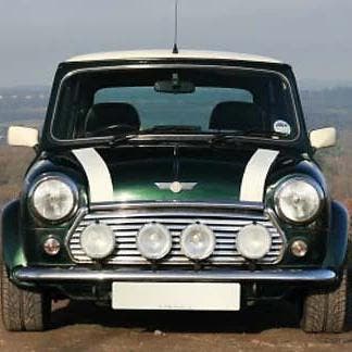 1 Paar witte motorkap stickers (strepen) voor classic Mini., Ophalen of Verzenden, Nieuw, Mini