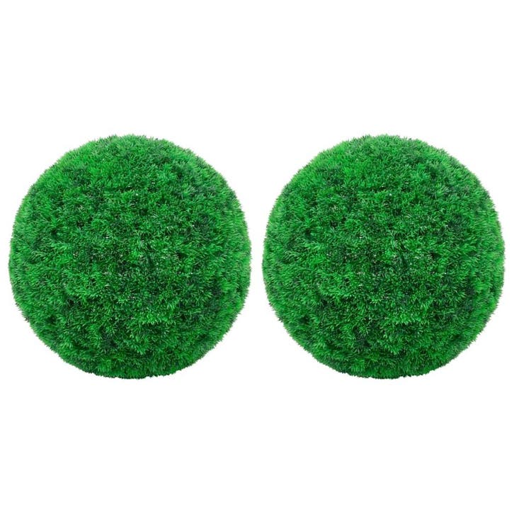 vidaXL Kunstbuxusbollen 2 st 52 cm, Maison & Meubles, Accessoires pour la Maison | Plantes & Fleurs artificielles, Envoi