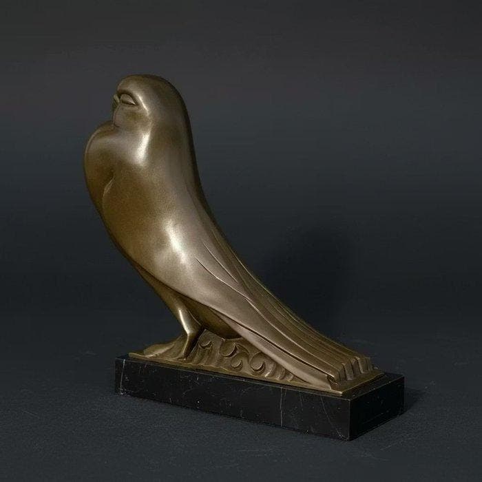 Beeld, Naar Coenrad : Exclusief Beeld, Duif - 29 cm - Brons,, Antiek en Kunst, Kunst | Designobjecten